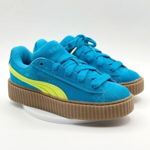 Puma Fenty X Puma Creeper Phatty Shoes Size 7.5 Womens Blue/Yellow NEW